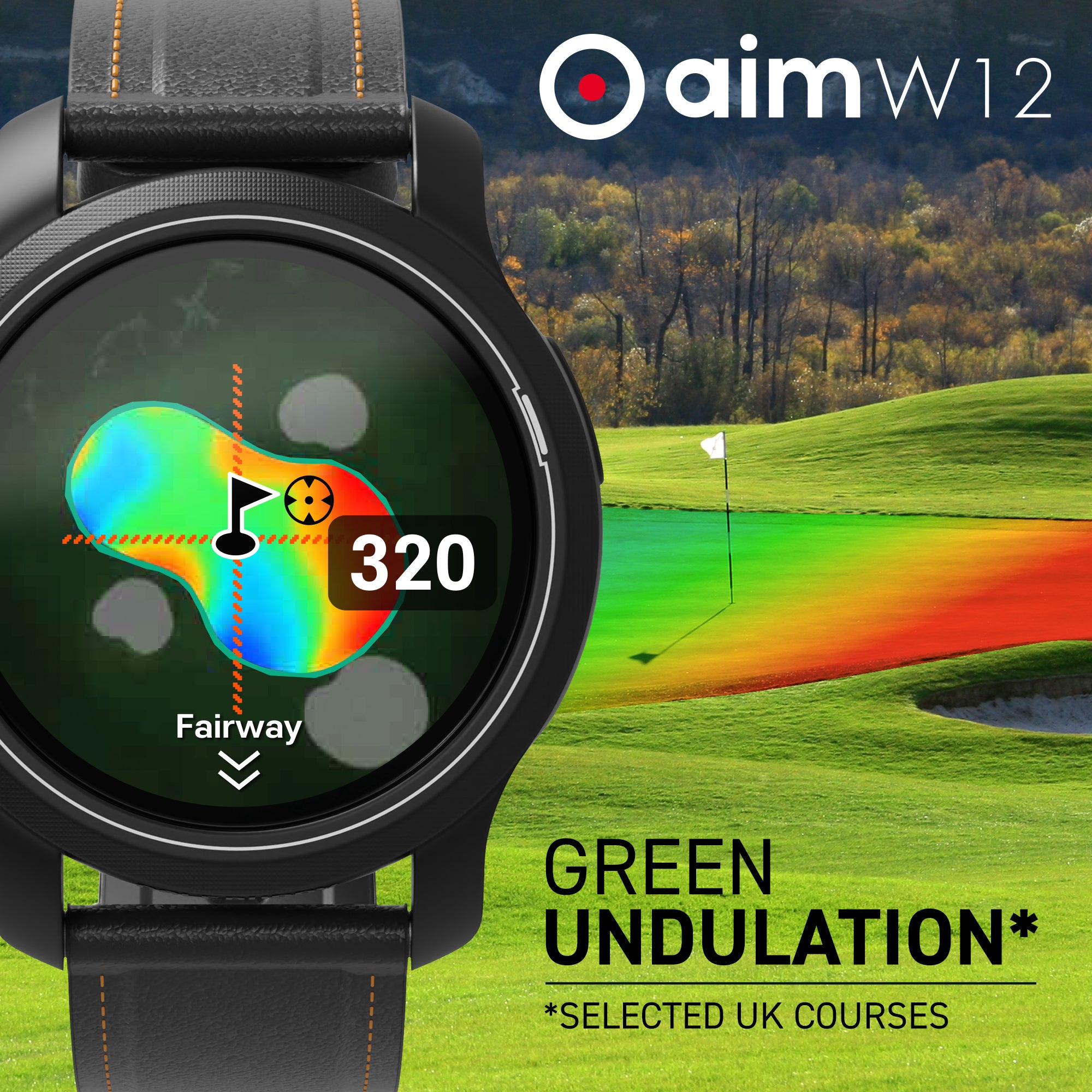 GPS-Golfuhr – GOLFBUDDY AIM W12