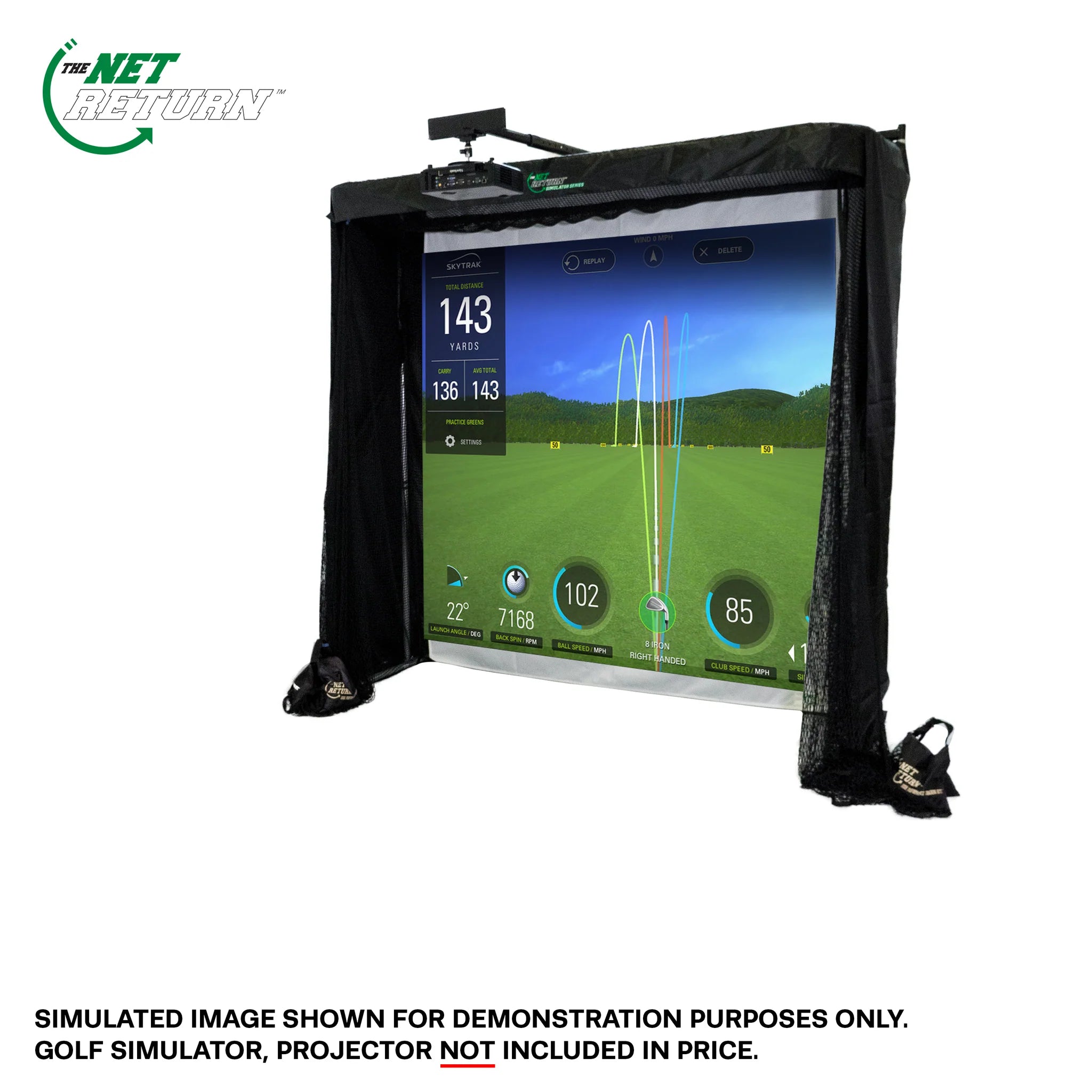 Golfnet Net Return Simulator Kit - Ultimativer Golfsimulator