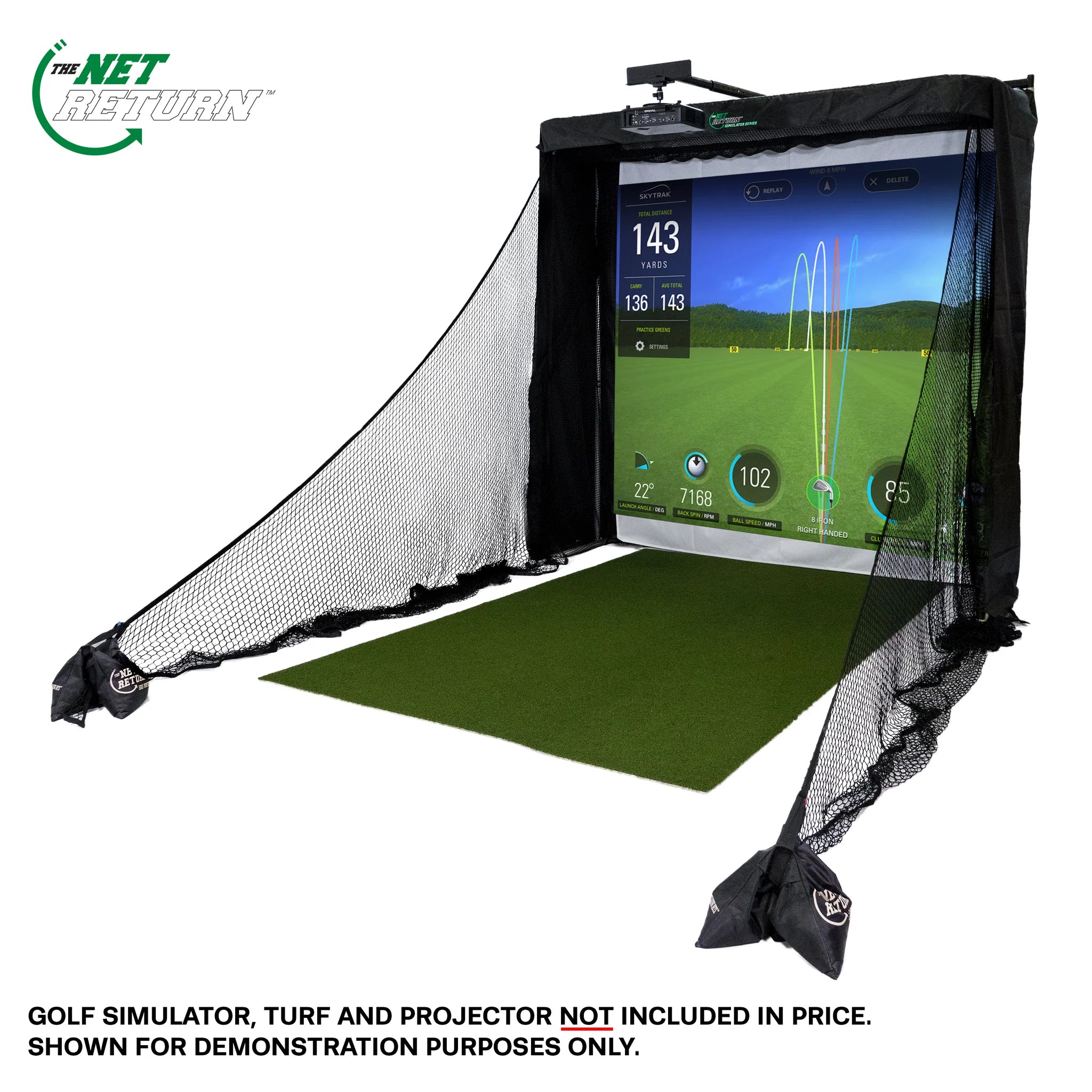 Golfnet Net Return Simulator Kit - Ultimativer Golfsimulator