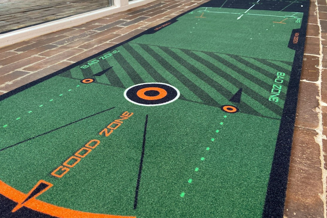 wellputt putting mat detail good zone